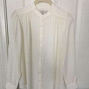 LOFT Petite Puff Sleeve Blouse XSP